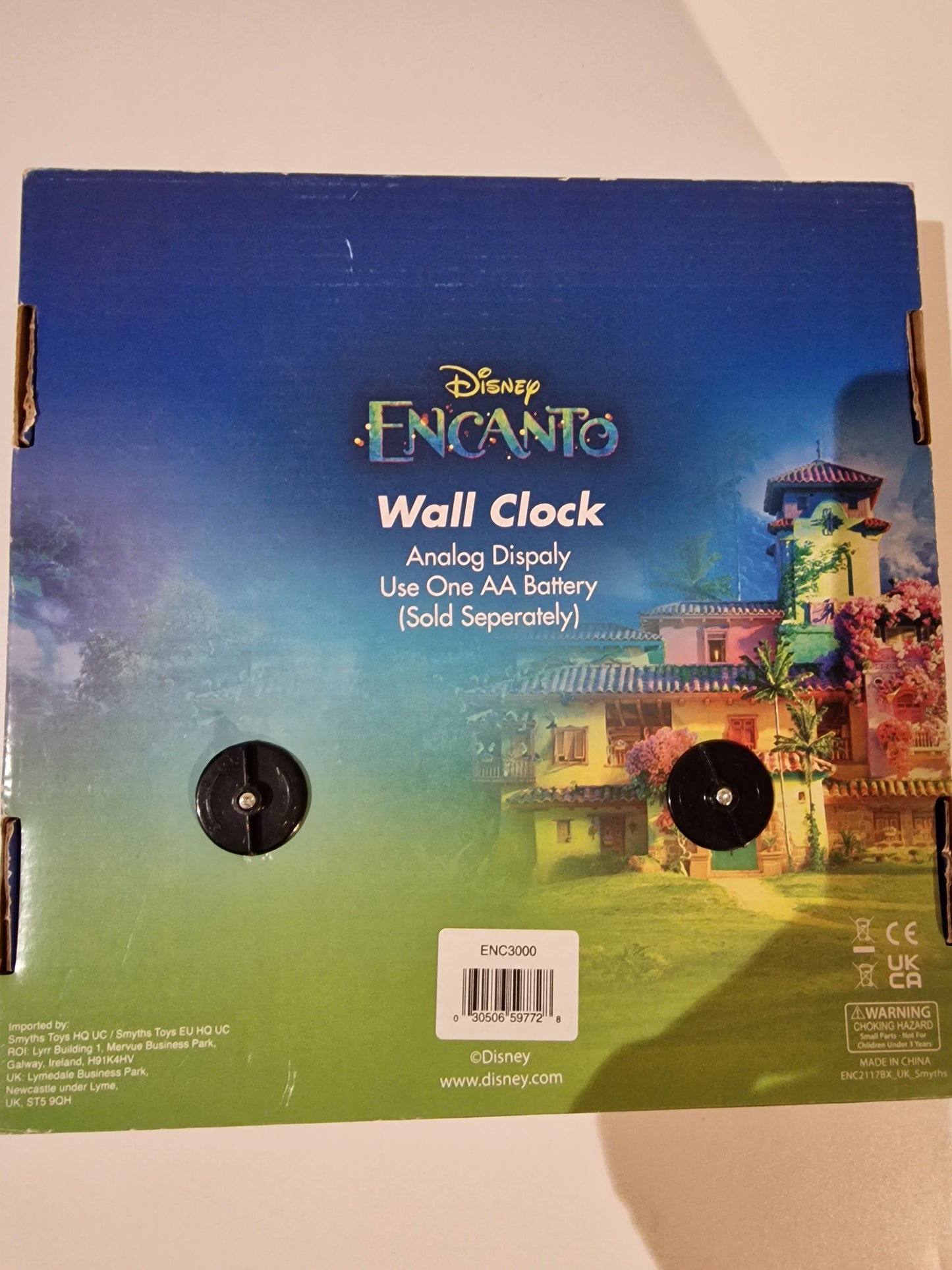 Disney Encanto Wall Clock - 10" Madrigal Sisters (Mirabel, Isabela, Luisa) - New in Box