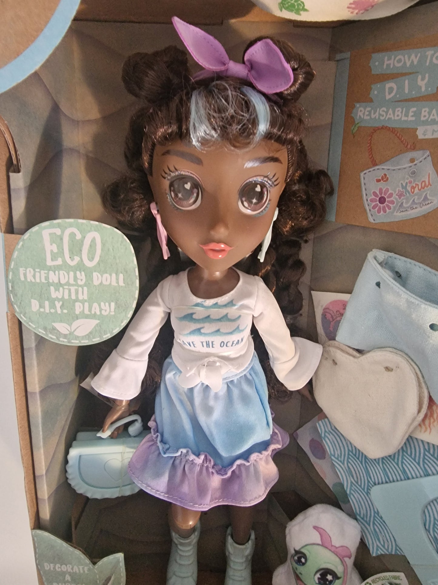 B-Kind Koral Eco-Friendly Doll & DIY Accessories - New in Box