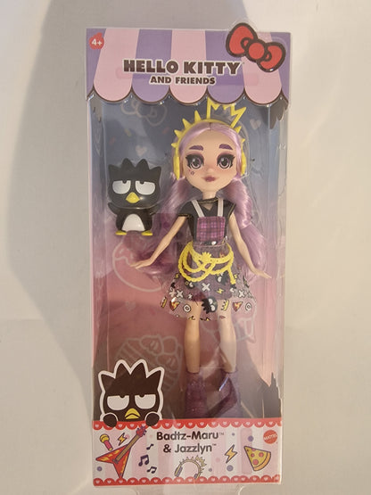 Mattel Hello Kitty & Friends Jazzlyn Doll & Badtz-Maru Figure - New In Box