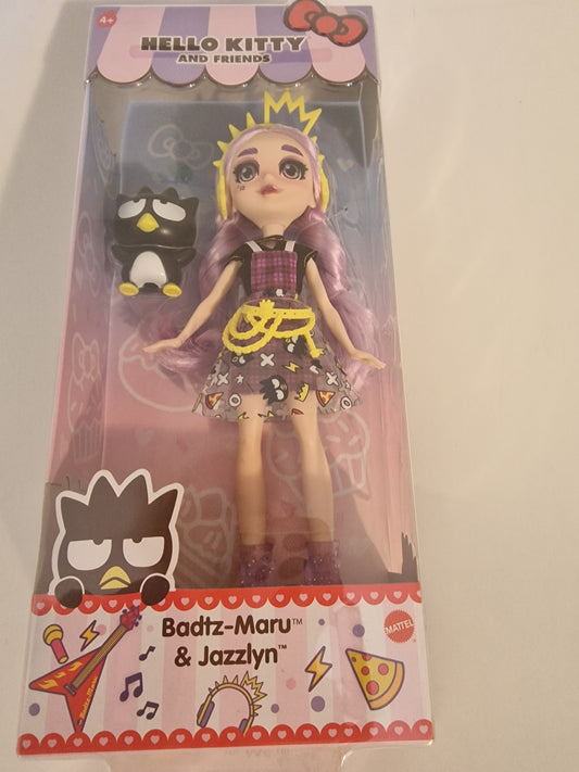 Mattel Hello Kitty & Friends Jazzlyn Doll & Badtz-Maru Figure - New In Box