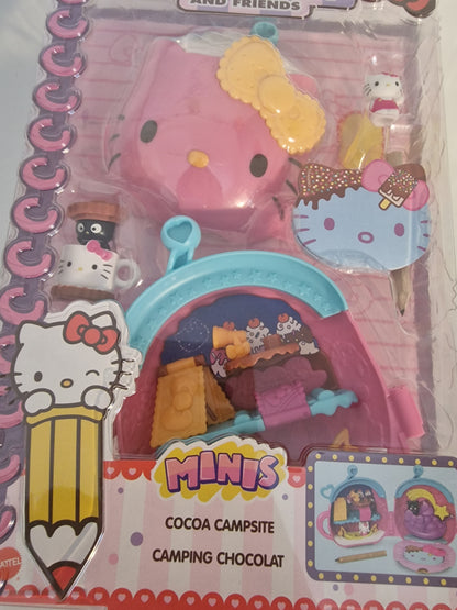 NEW Hello Kitty & Friends Minis Cocoa Campsite Playset - Sanrio Mattel