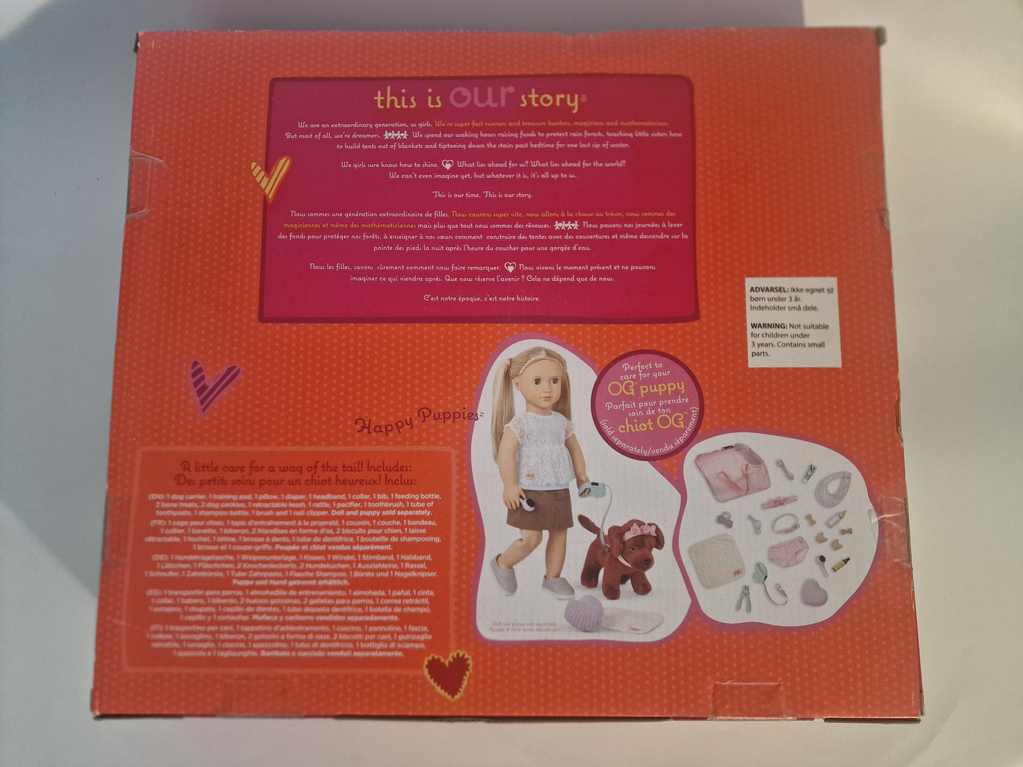 Our Generation Happy Puppies Playset - Pet Care Accessories for 18" Dolls