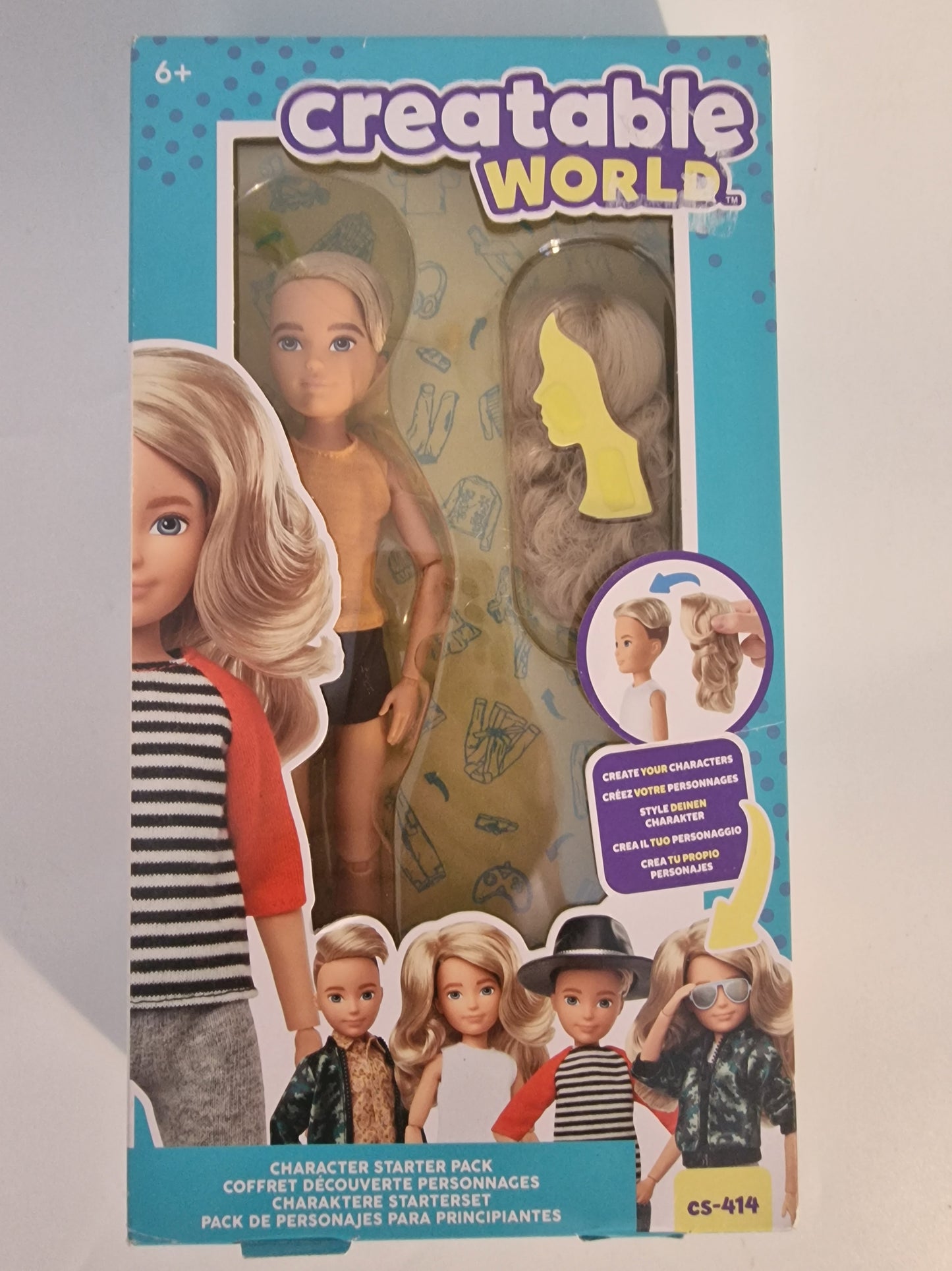 Mattel Creatable World Character Starter Pack CS-414 - Blonde Hair Doll & Wig