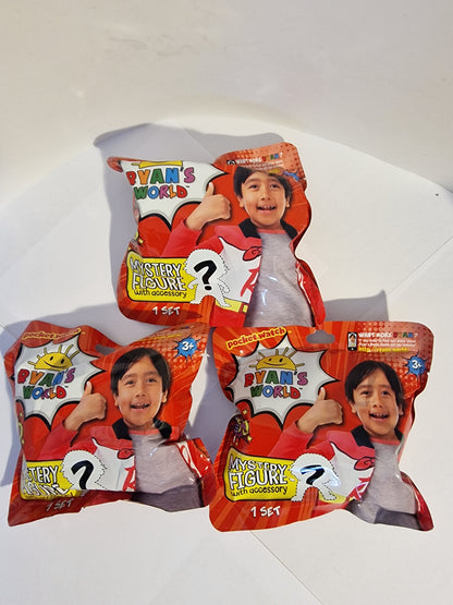 Ryan’s World Series 10 Mystery Action Figures - Bundle of 3 Blind Bags