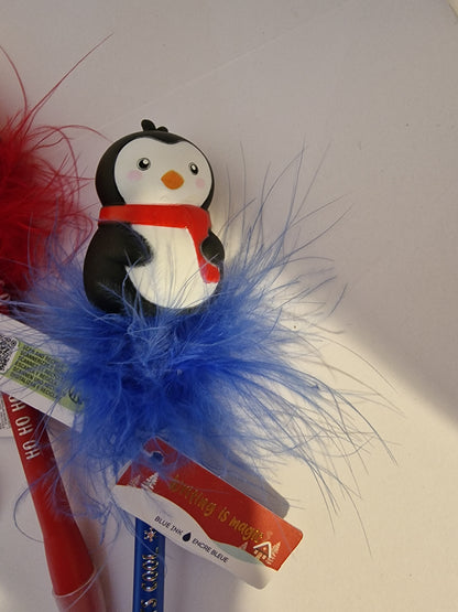 Legami Milano Christmas Light-Up Pen Bundle – Set of 3 (Santa & Penguin)