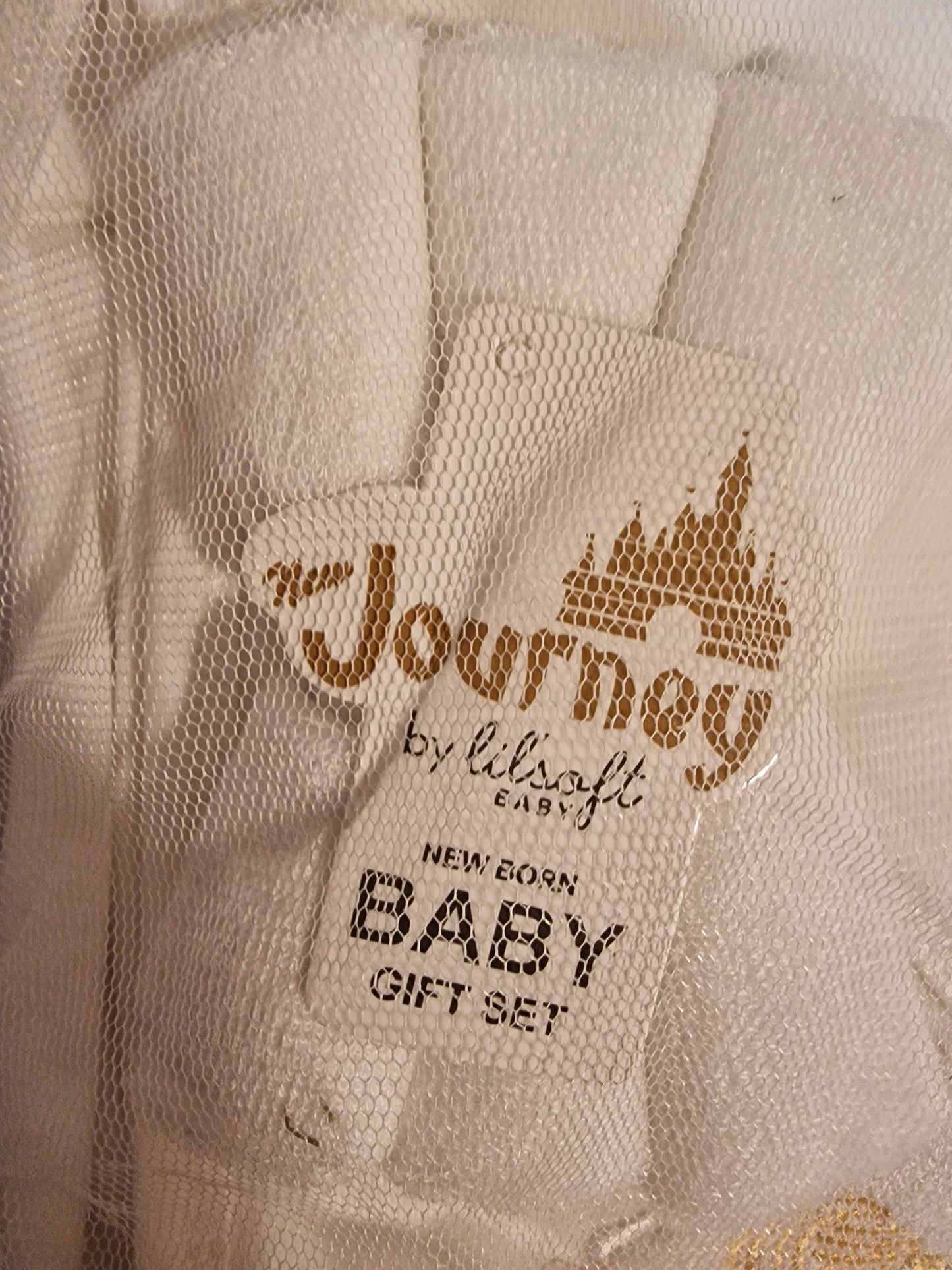 Lilsoft Baby 10-Piece "New Journey" Newborn Gift Set – Little Friends (White/Gold)