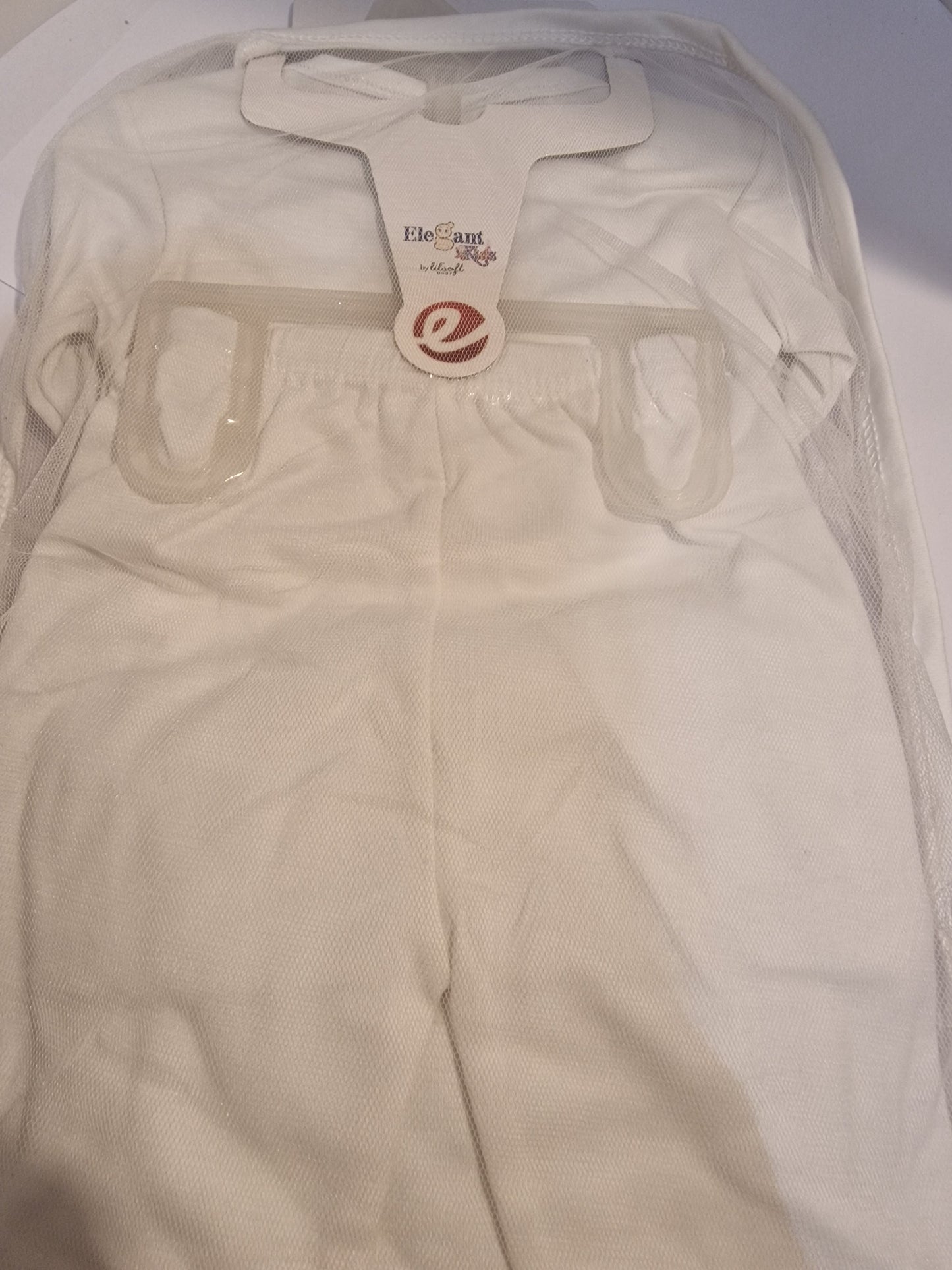 Newborn Baby 10-Piece Gift Set - 100% Cotton - White Little Bear Starter Kit