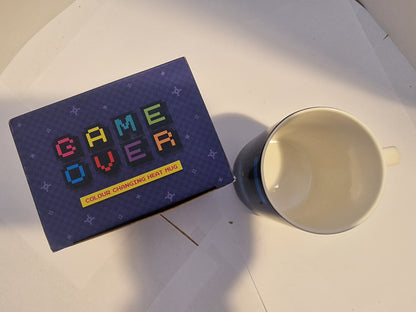 Game Over Heat Changing Coffee Mug - Retro Arcade Gamer Gift