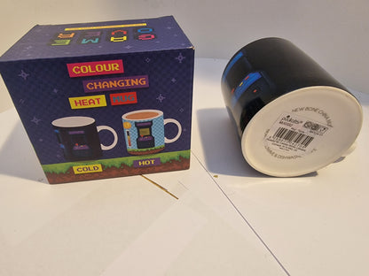 Game Over Heat Changing Coffee Mug - Retro Arcade Gamer Gift