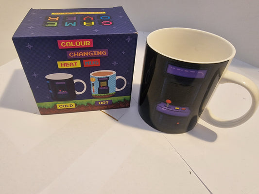 Game Over Heat Changing Coffee Mug - Retro Arcade Gamer Gift