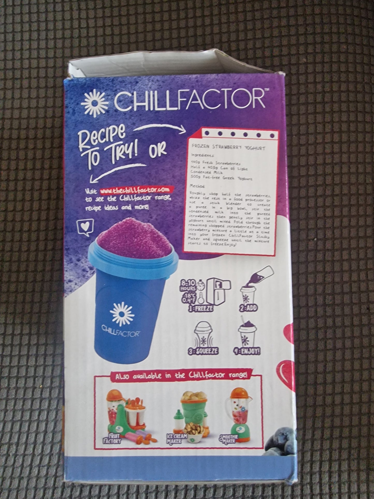 ChillFactor Slushy Maker – Blueberry Bonanza Blue (Original Packaging)