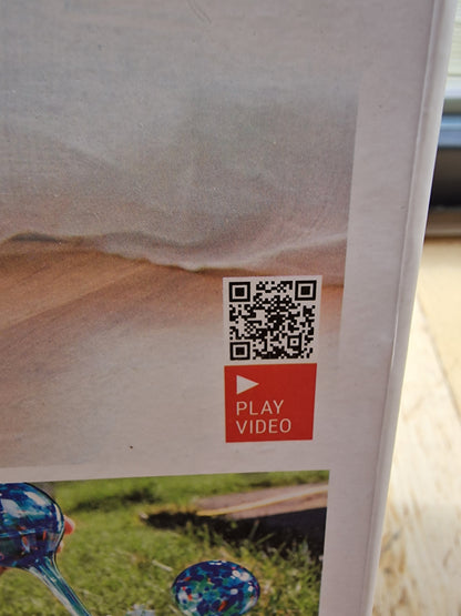 Aqua·Loon Handcrafted Glass Self-Watering Globes – Set of 2 (Blue Marble) Innovagoods