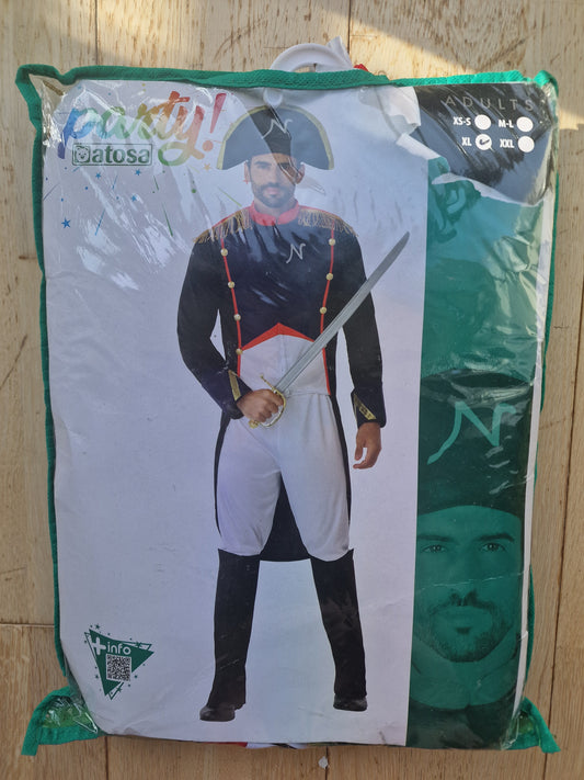 Napoleon Bonaparte Men's Costume (Size XL) - 5-Piece Historical Emperor Fancy Dress Set