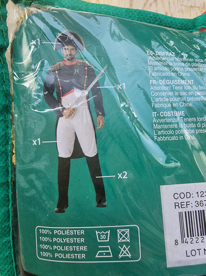 Napoleon Bonaparte Men's Costume (Size XL) - 5-Piece Historical Emperor Fancy Dress Set