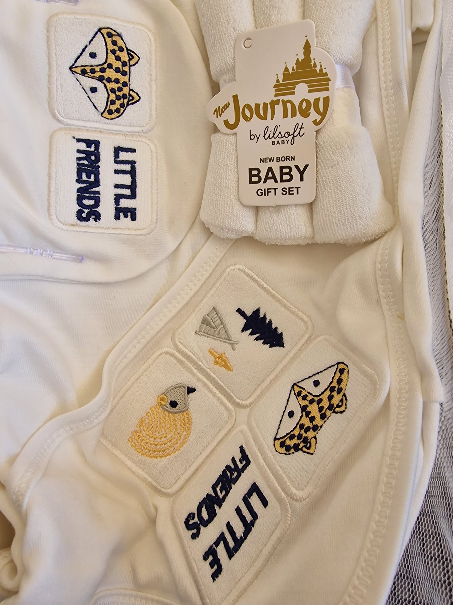 Lilsoft 10-Piece Newborn Baby Gift Set – Woodland "New Journey" Collection