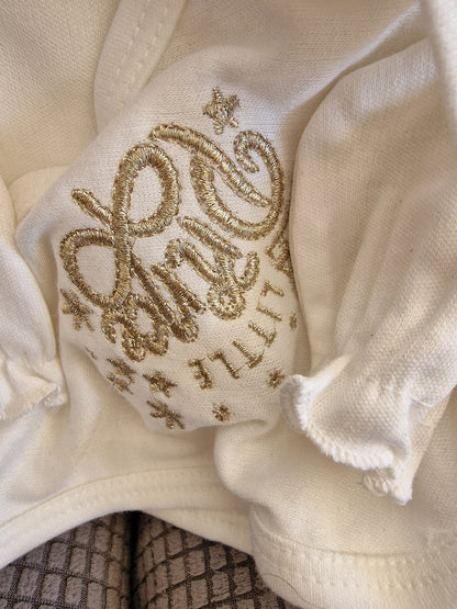 Lilsoft Newborn Baby Boy 11-Piece Gift Set - "Little Prince" White & Gold Starter Set