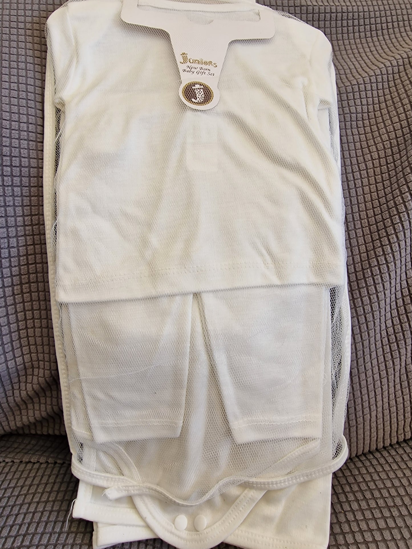 Lilsoft Newborn Baby Boy 11-Piece Gift Set - "Little Prince" White & Gold Starter Set