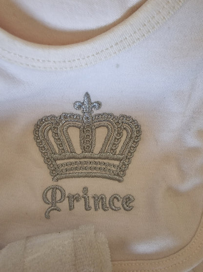 Disney Baby Luxury 11-Piece "Prince" Newborn Gift Set - Cream & Silver