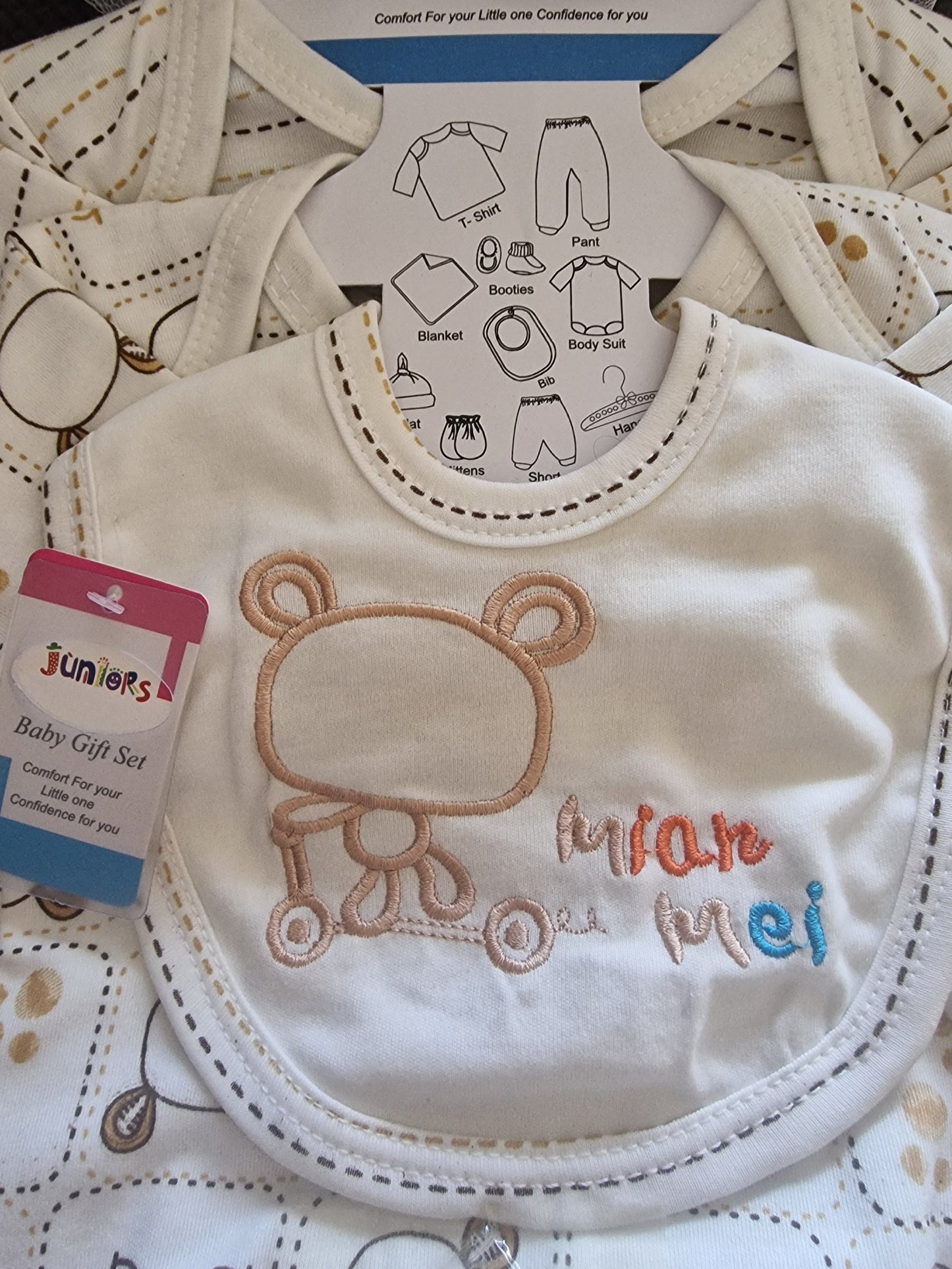 Juniors "Little Bear" 10-Piece Essential Newborn Gift Set - Neutral