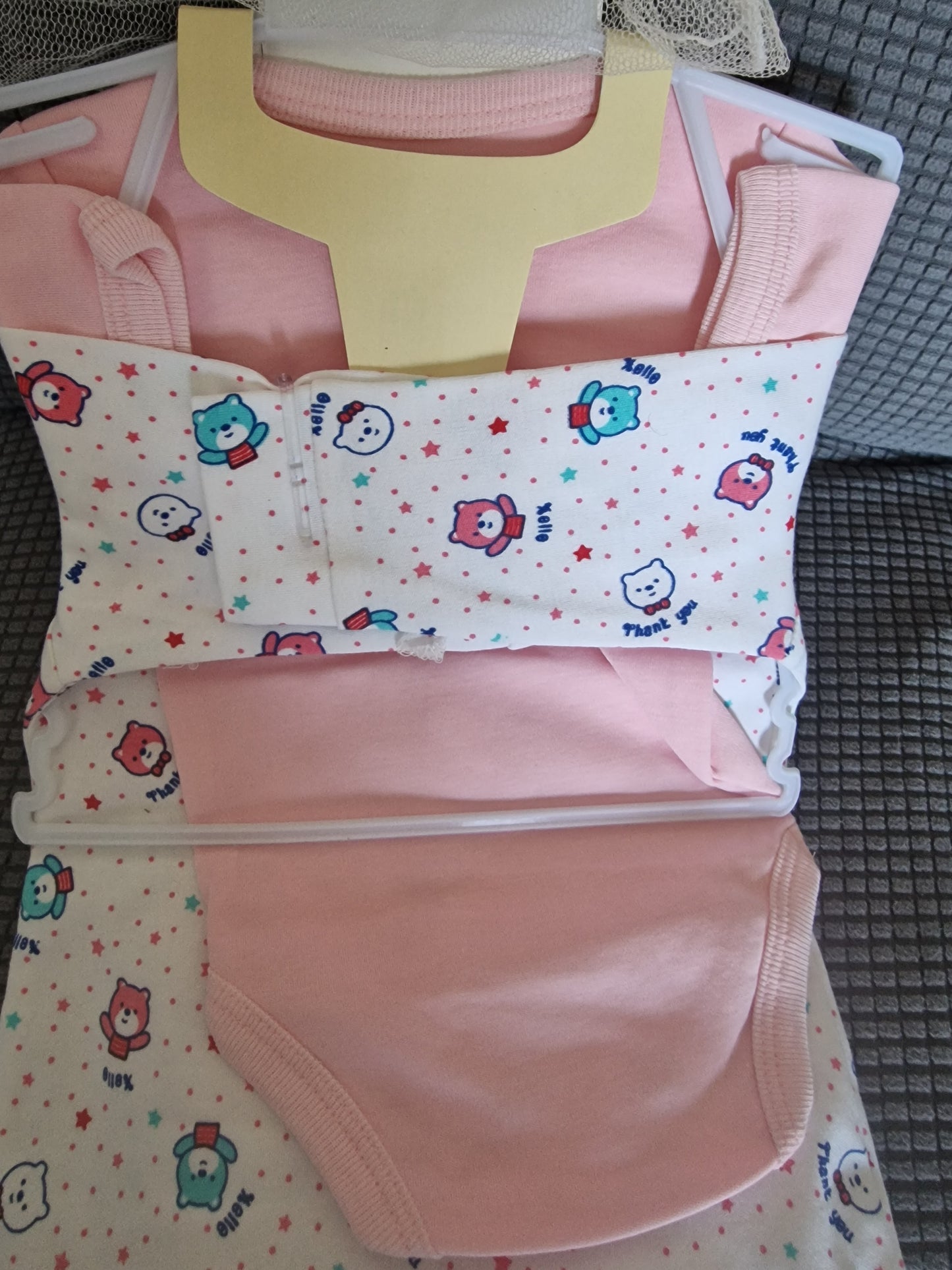 Carter’s 5-Piece Baby Girl Starter Set – Pink & Mint Bear Collection