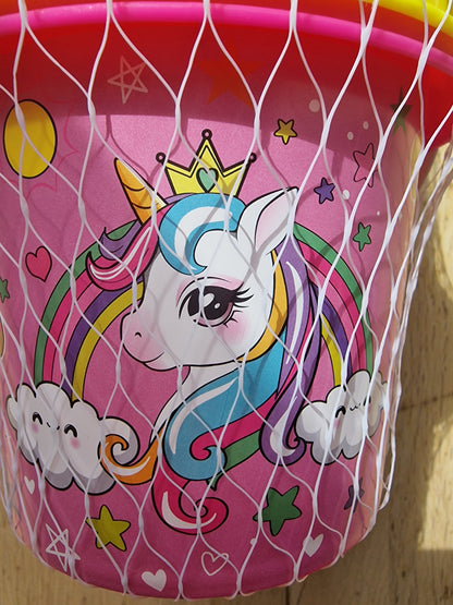 Stay Magical Unicorn Beach Toy Set - 6 Piece Sand Play Bucket Kit
