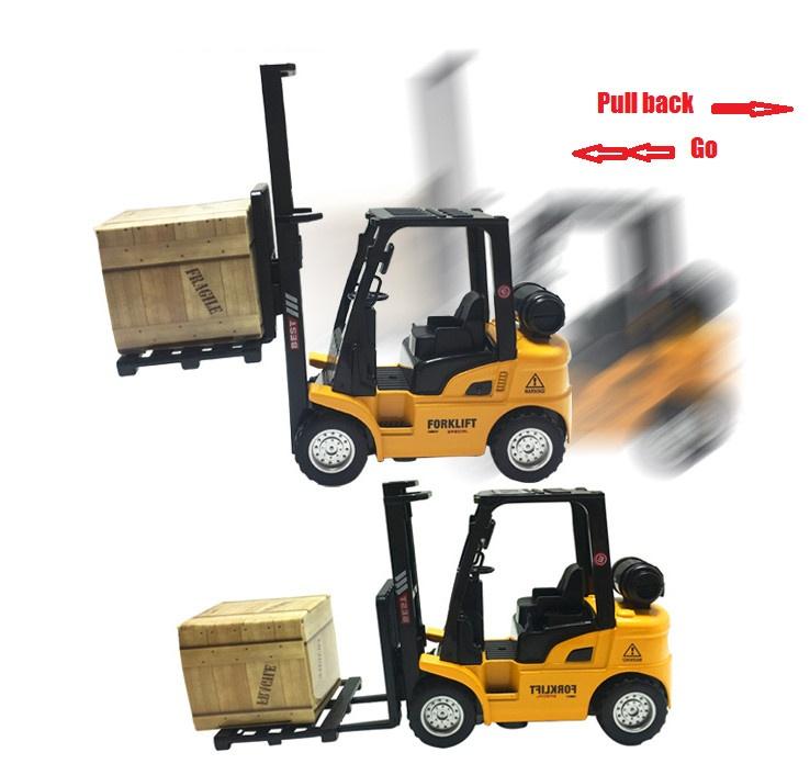 Metal Alloy Forklift Alloy Engineering Pull Toys Die-Cast Toy