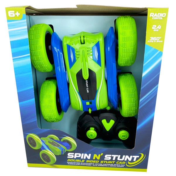 1:24 Spin n Stunt Radio Control Car in Green and Blue