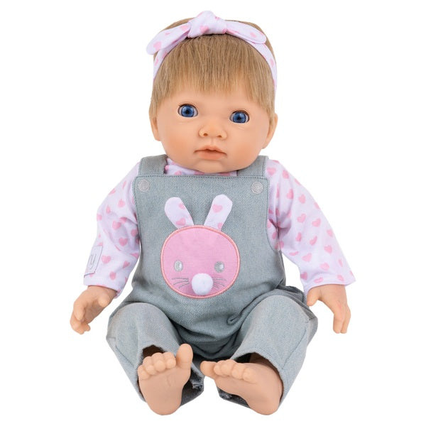 Tiny Treasures  Baby Doll in Pink Bunny Outfit 44cm