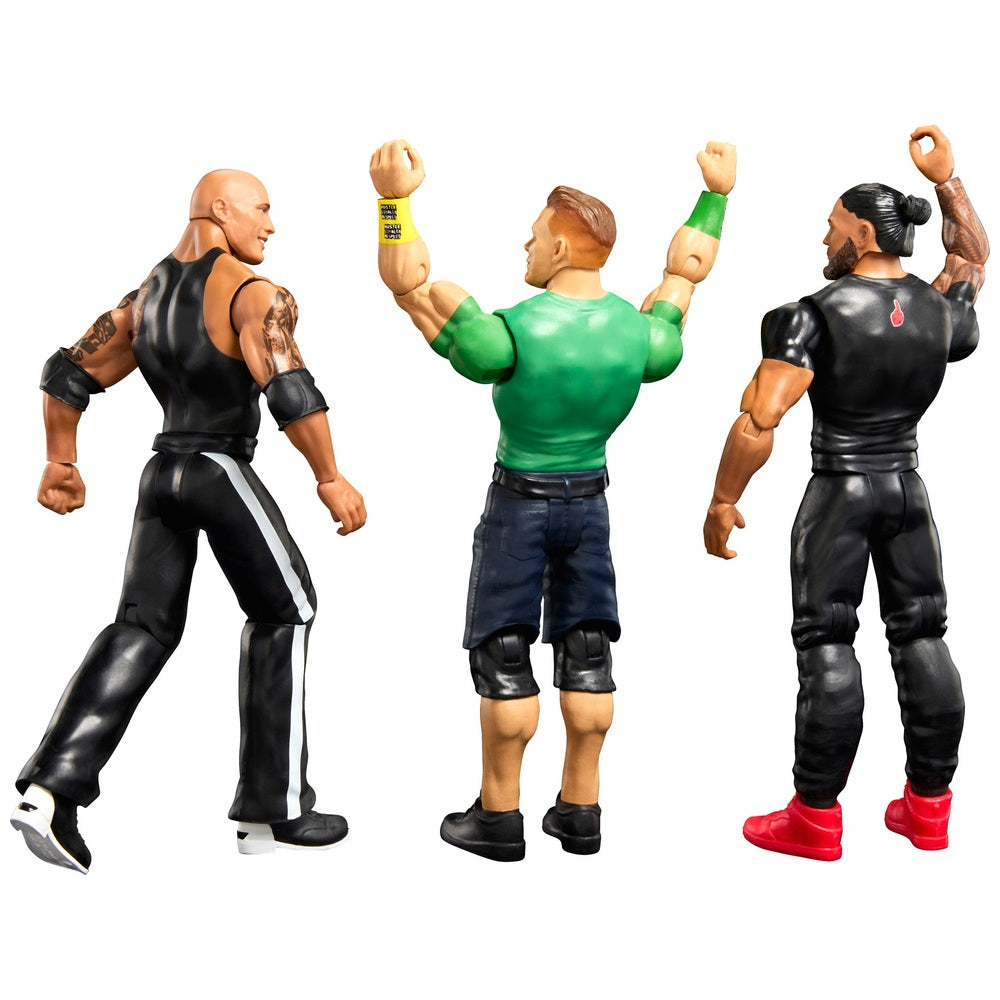 WWE Main Event Superstars Basic 3 Pack - Roman Reigns, John Cena & The Rock