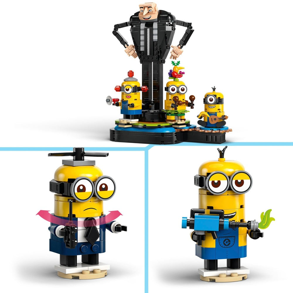 LEGO Despicable Me 75582 Brick-Built Gru and Minions Toy Set