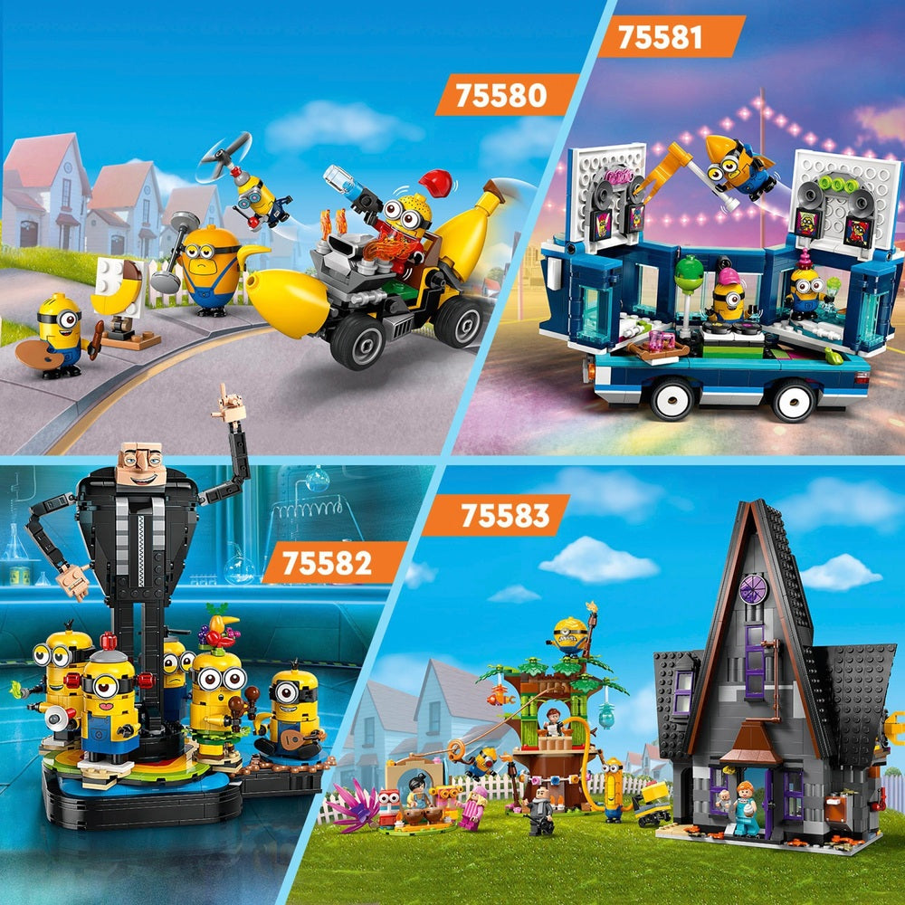 LEGO Despicable Me 75582 Brick-Built Gru and Minions Toy Set