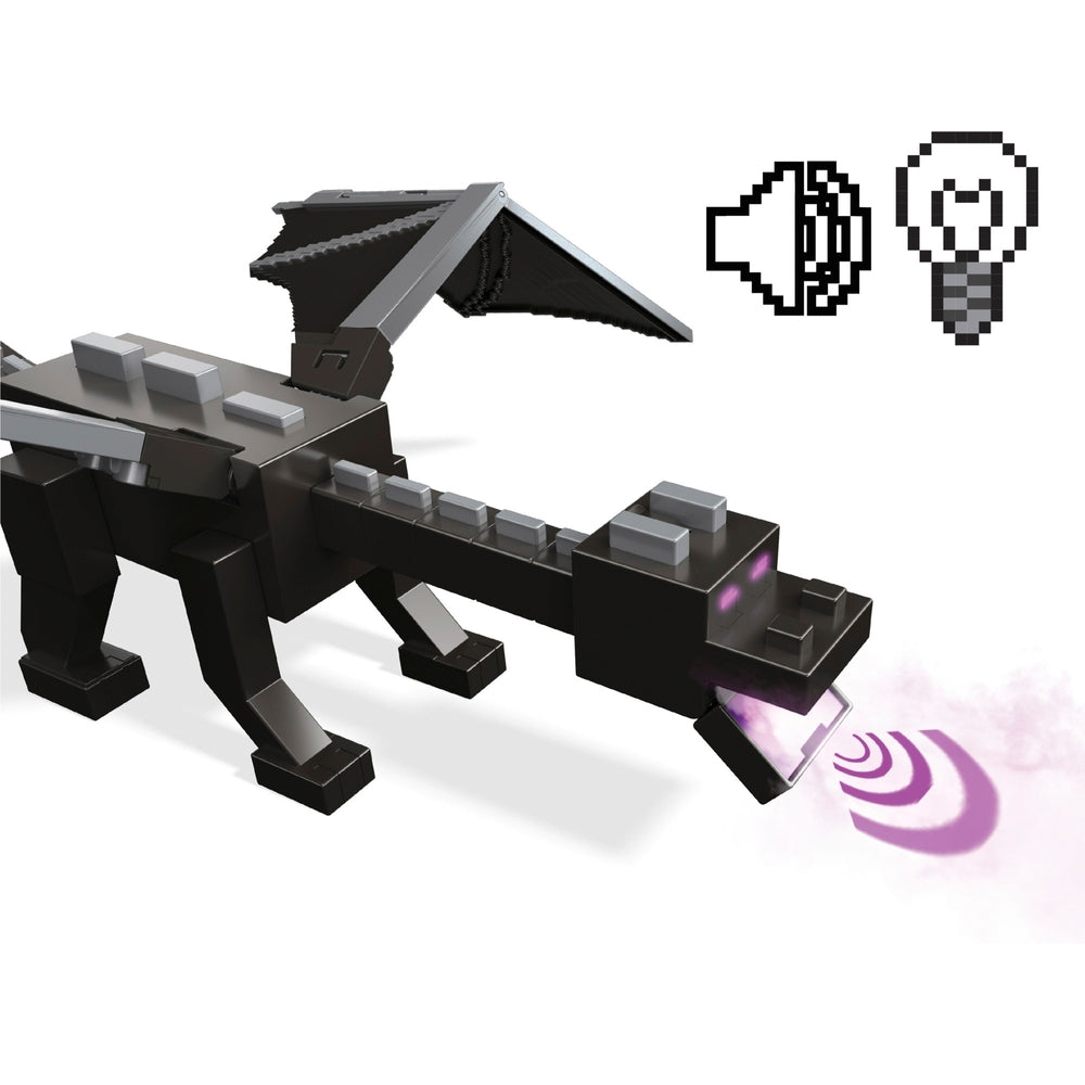 Minecraft 15th Anniversary Ender Dragon with Steve and Enderman figures