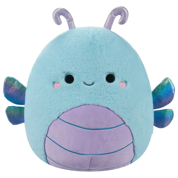 Original Squishmallows Fuzz-A-Mallows 40cm Heather the Teal Dragonfly Soft Toy