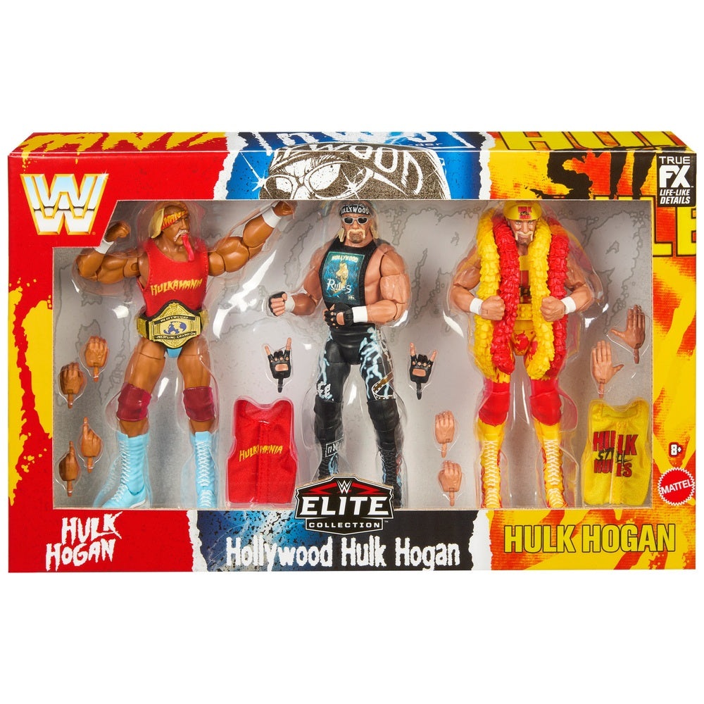 WWE Elite Hulk Hogan 40th Anniversary Action Figure 3 Pack