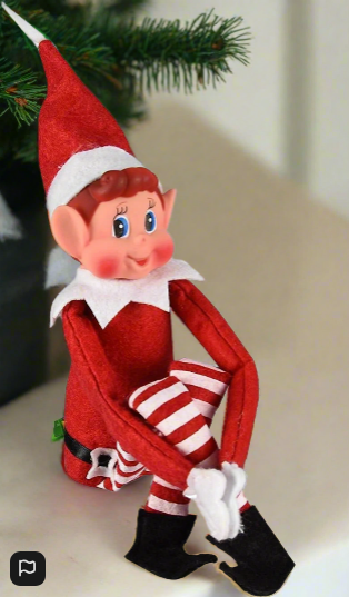 Christmas Naughty  Elf Vinyl Faced Elves Behaving Badly Doll