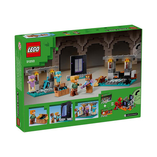 LEGO Minecraft 21252 The Armoury Toy with Character Figures