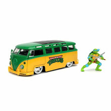 Load image into Gallery viewer, Playset Teenage Mutant Ninja Turtles Leonardo &amp; 1962 Van Bus 2 Pieces