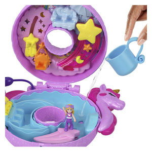 Polly Pocket Sparkle Cove Adventure Unicorn Floatie Compact Playset