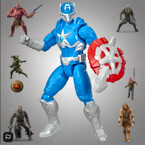 Marvel Avengers Mech Strike Monster Hunters Captain America 15.24cm Figure