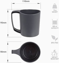 Load image into Gallery viewer, Plastic Mug For Camping, Travel &amp; Outdoor - Graphite