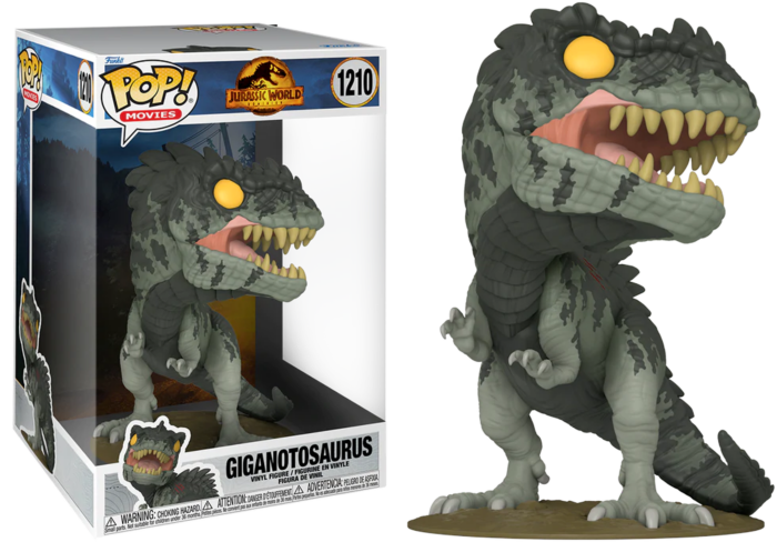 Funko POP! Vinyl No1210 Jurassic World Dominion – Jumbo Giganotosaurus