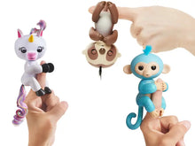 Load image into Gallery viewer, 2 Pack  Fingerfun  Interactive Various Coloured Monkeys Unicorns sloths