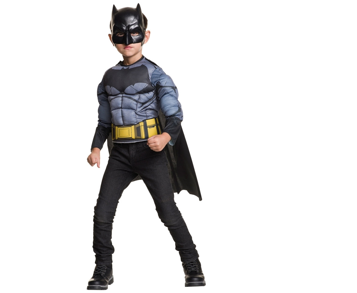 Justice League Batman Muscle Chest Costume  5 To 6 Years