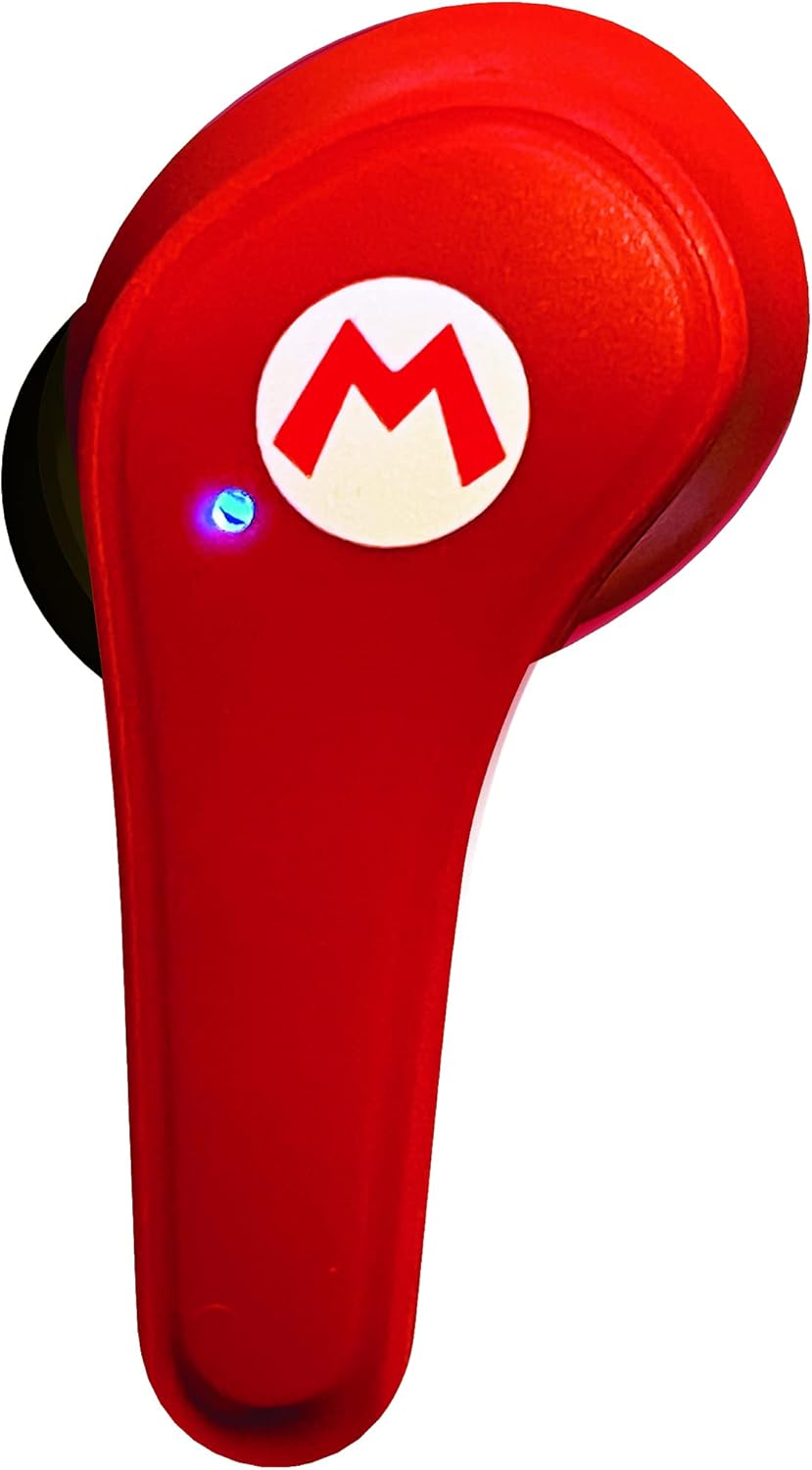 Super Mario  Wireless Earphones with Charging Case Red