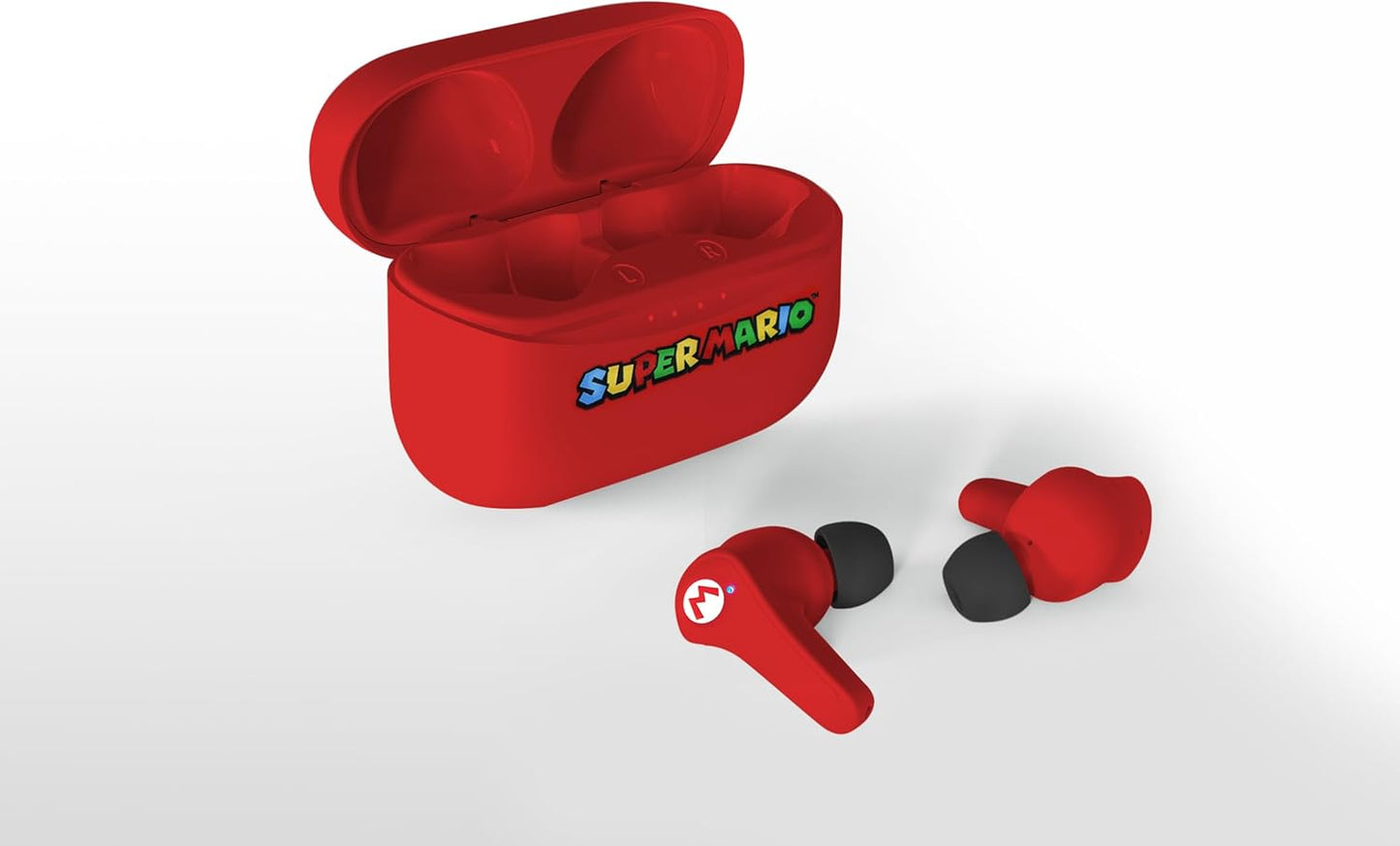 Super Mario  Wireless Earphones with Charging Case Red