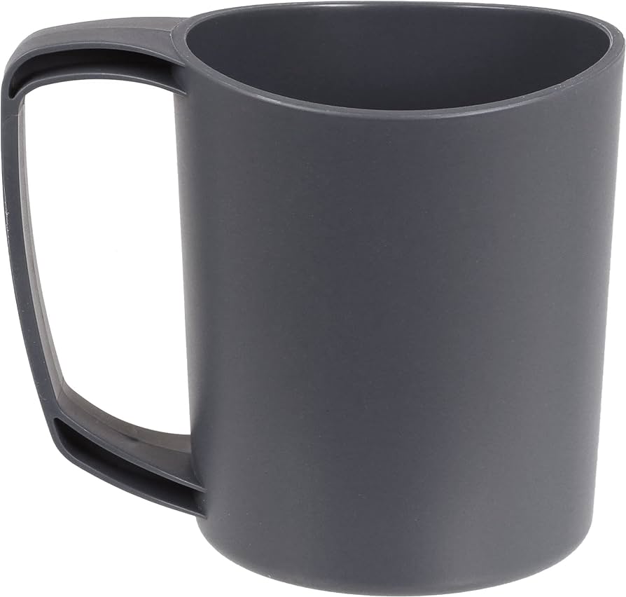 Plastic Mug For Camping, Travel & Outdoor - Graphite