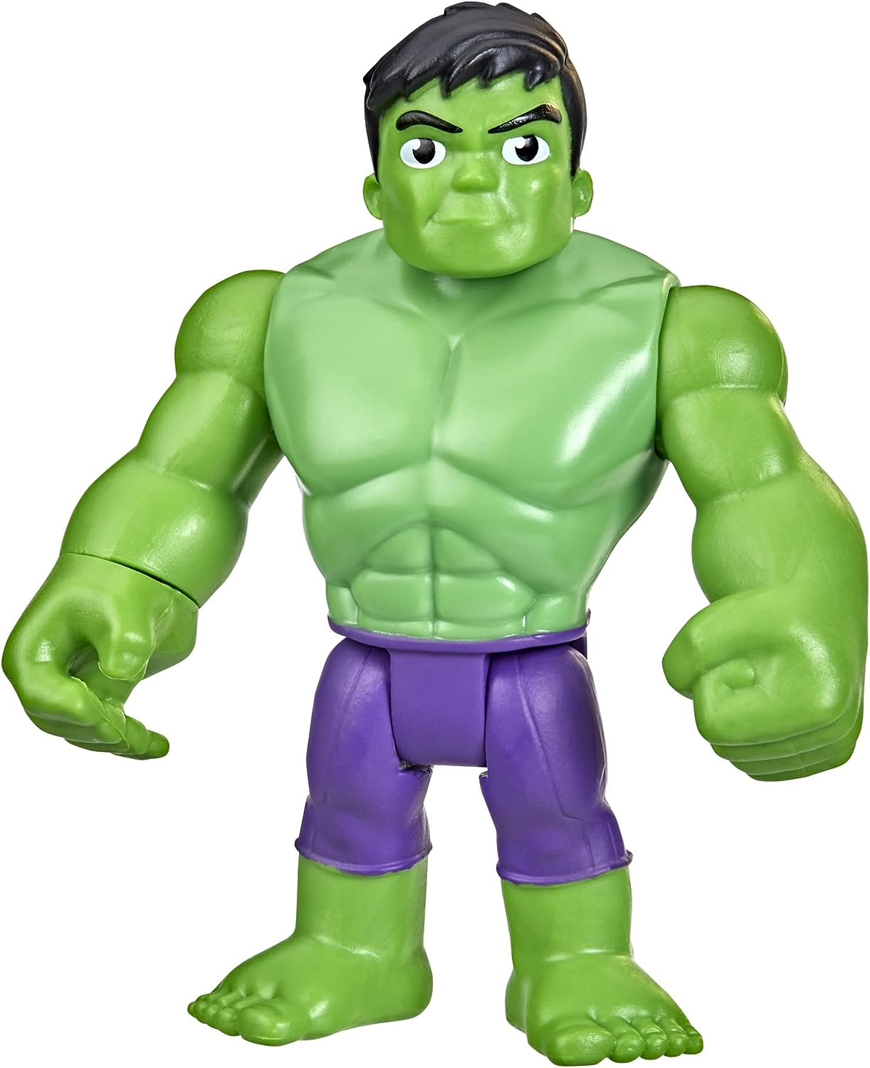 Marvel Spidey and His Amazing Friends Hulk Hero Figure Toy, 10-cm-scale Action Figure