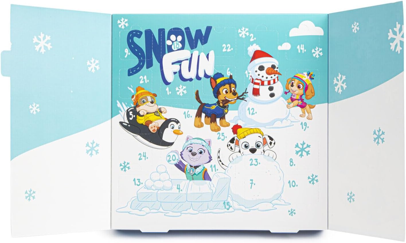 Paw Patrol Advent Calendar 25 Days Of Bath Fizz Bubbly Christmas Countdown Calendar