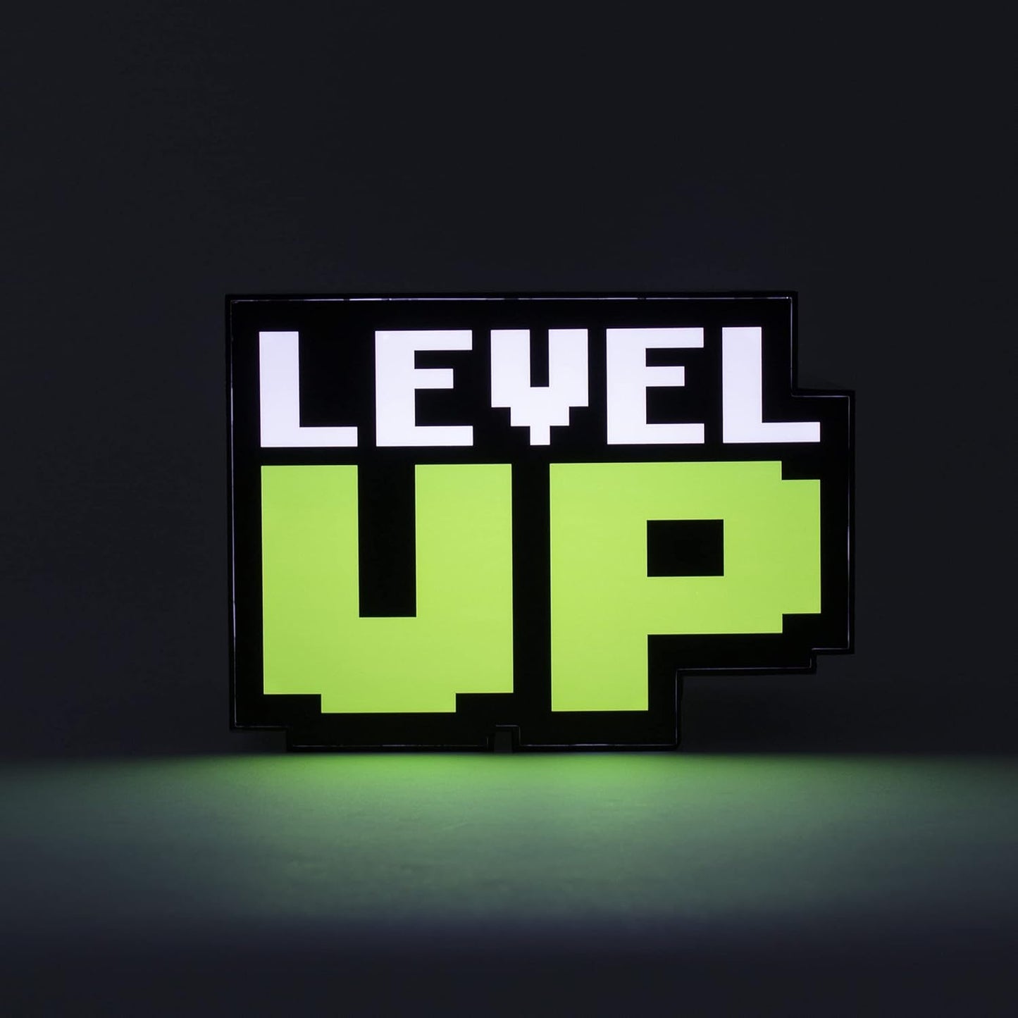 Paladone Level Up Light with Sound – Retro Pixel Design 12cm – Gaming LED Desk Lamp Collectible