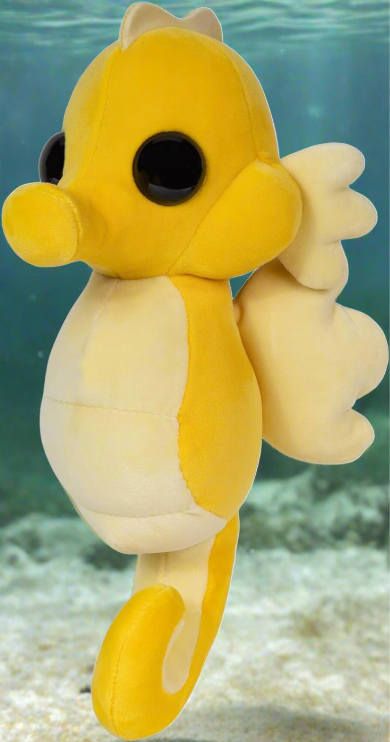 Adopt Me! Collector Plush  Seahorse  Series 2  Rare in Game Stylization Plush  Exclusive Virtual Item Code Included